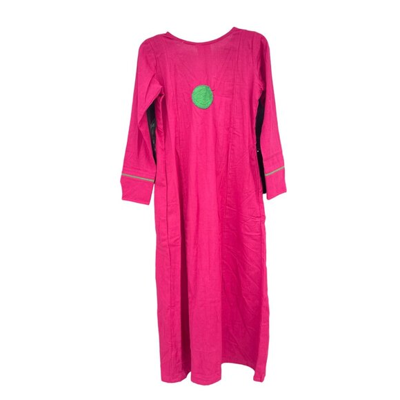 UDD Hot Pink Anarkali Womens size M Medium Kaftan Dress - Picture 14 of 16